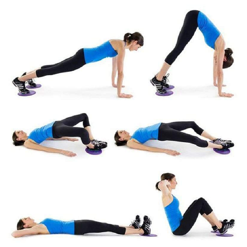 Fitness Gliders Colourful Sliding Discs For Exercise