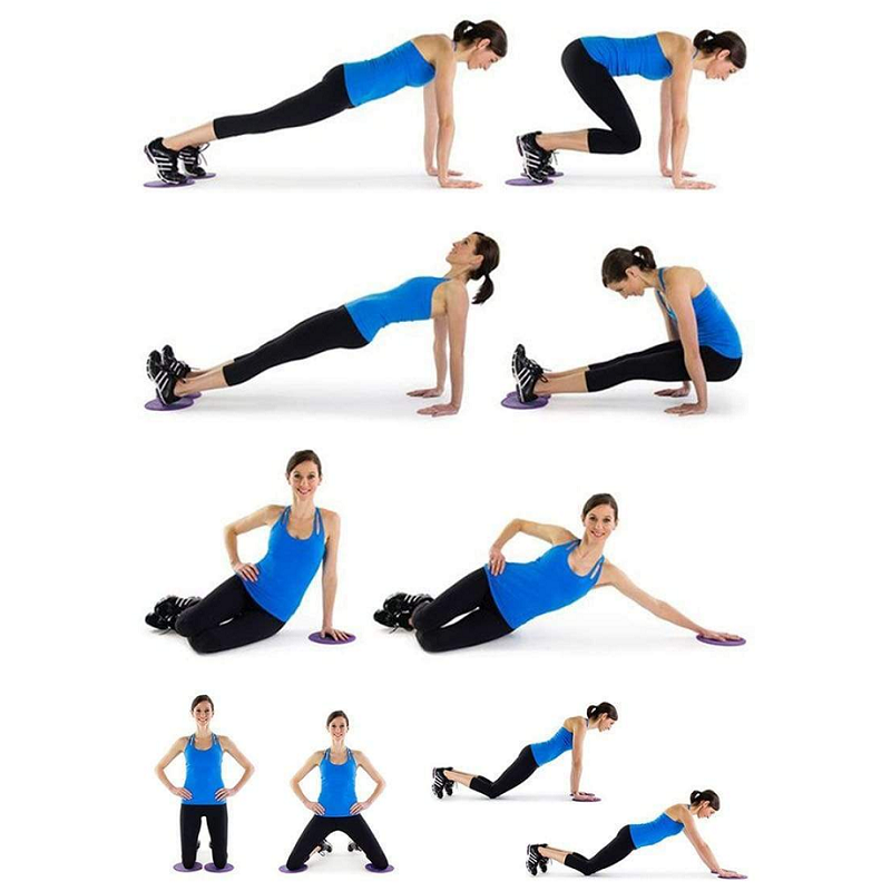 Fitness Gliders Colourful Sliding Discs For Exercise