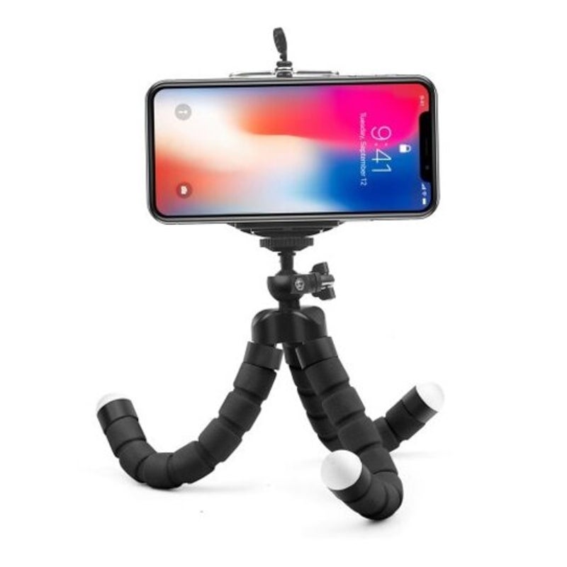 Flexible Mini Octopus Selfie Stick Tripod Smart Phone Stabilizer Bracket Holder Mount Red
