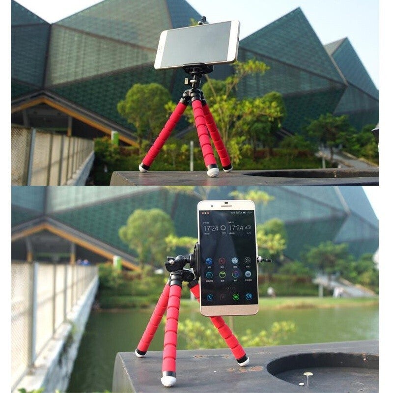 Flexible Tripod Gorilla Stand Mount Monopod Holder Blue