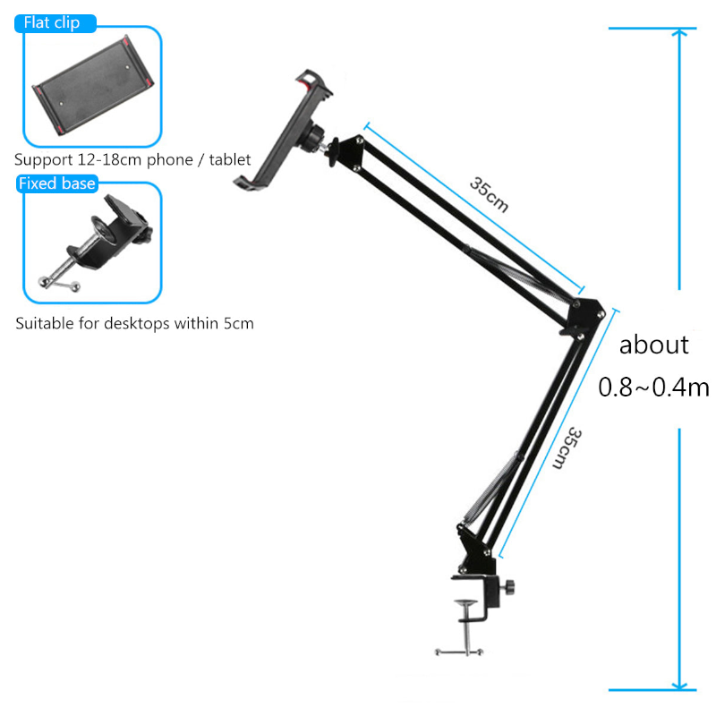 Flexible Lazy Long Arm Rotating Phone Holder Tablet Stand