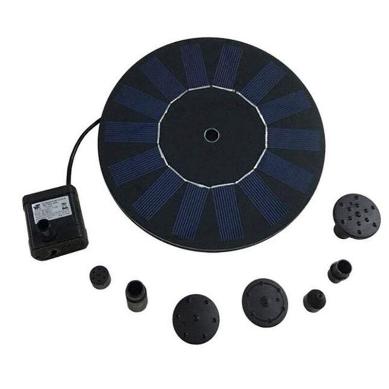 Water Features Fountains Submersible Floating Solar Pump Kit