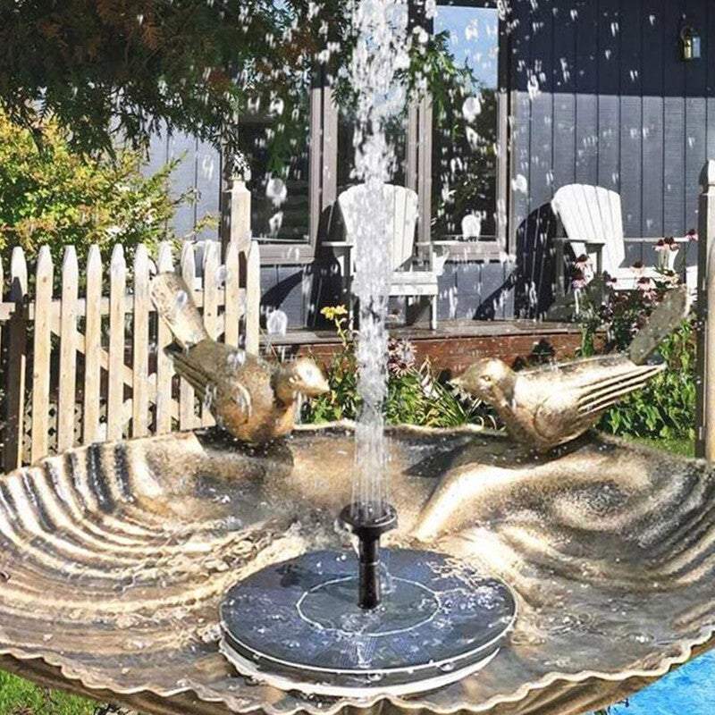 Water Features Fountains Submersible Floating Solar Pump Kit