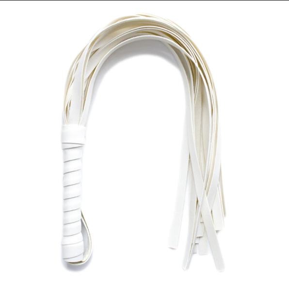 45Cm Black White Red Flogger Bdsm Impact Play Toy