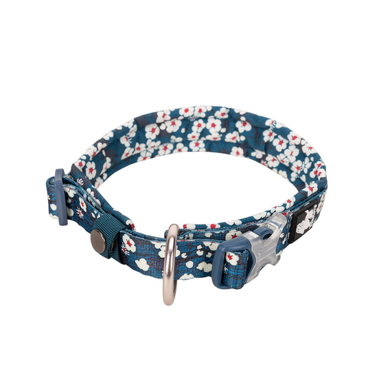 Floral Collar Saxony Blue M