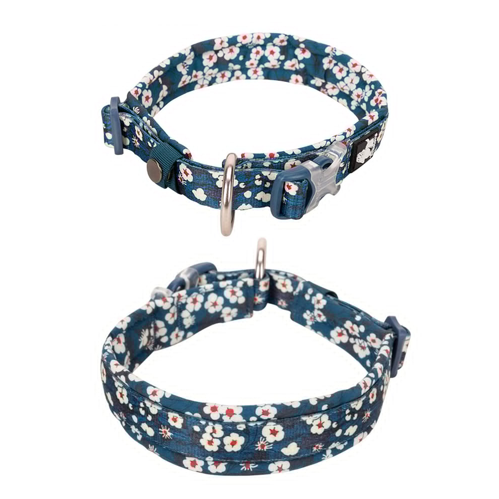 Floral Collar Saxony Blue 2Xs