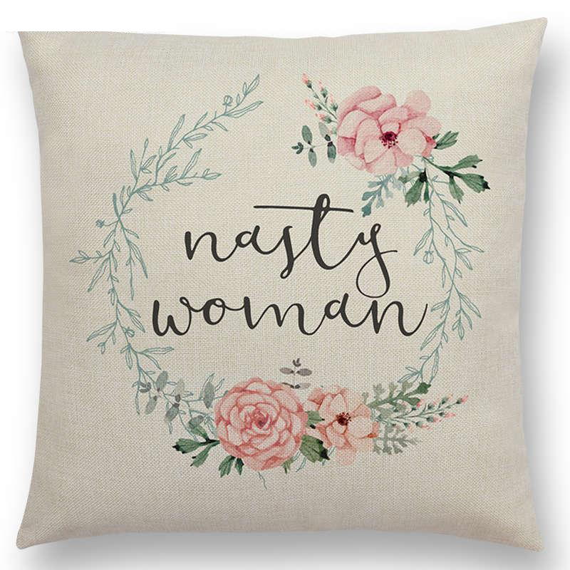 Floral Inspirational Sayings Cushion Covers