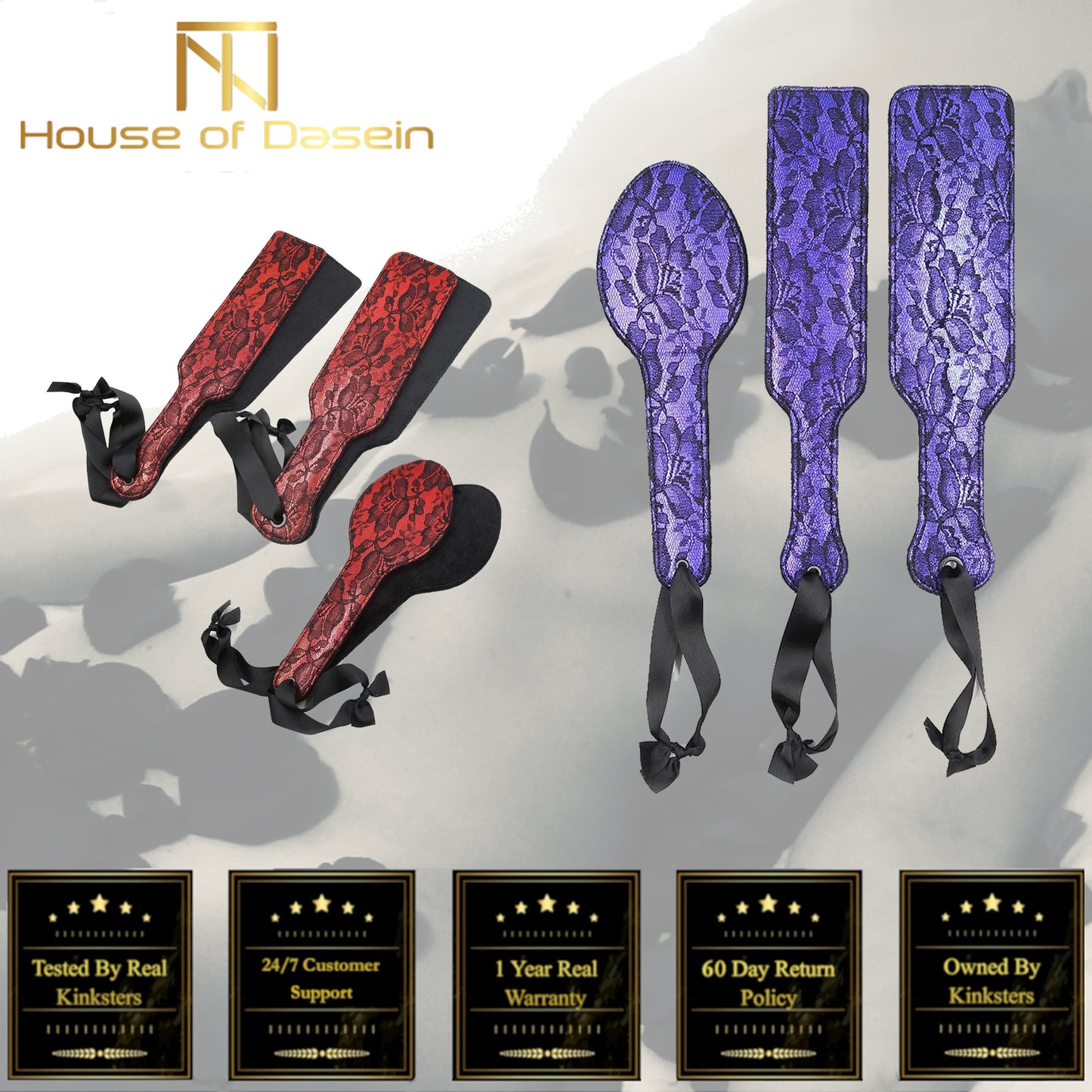 Floral Spanking Paddle Bondage Kink Fetish