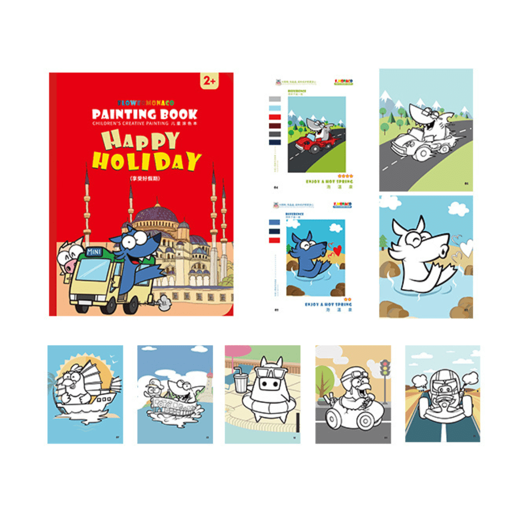 1 Sets of Flower Monaco 1 Sets Of Colouring Book Festival
