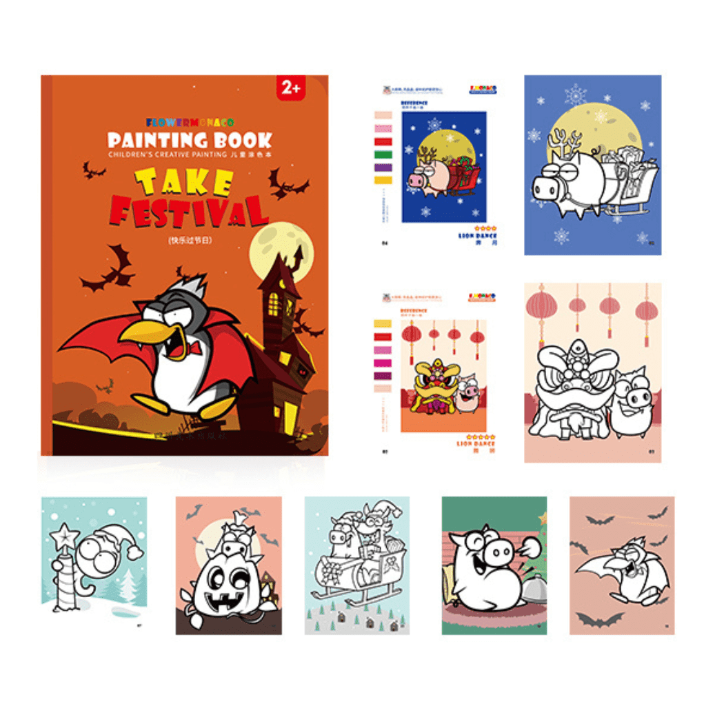 1 Sets of Flower Monaco 1 Sets Of Colouring Book Outdoor Activity