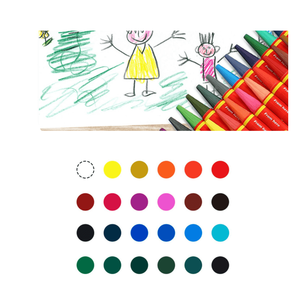 Flower Monaco Fancy Colour Pencils Wood Free)