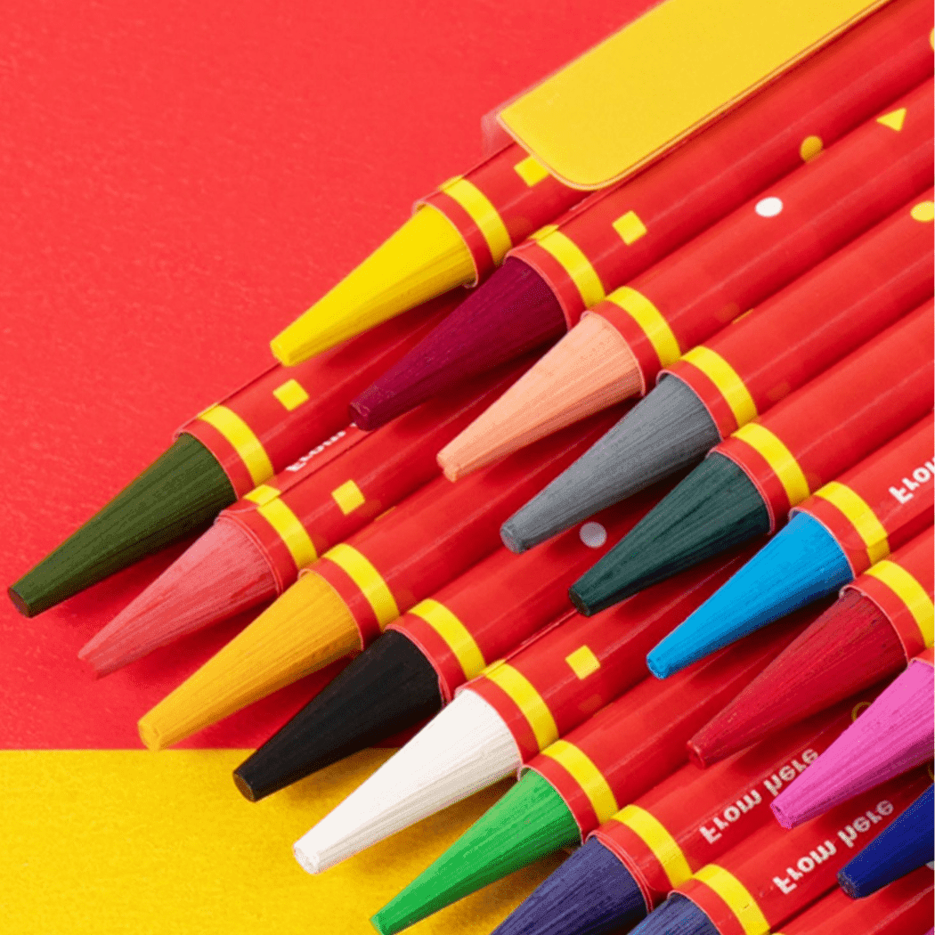 Flower Monaco Fancy Colour Pencils Wood Free)