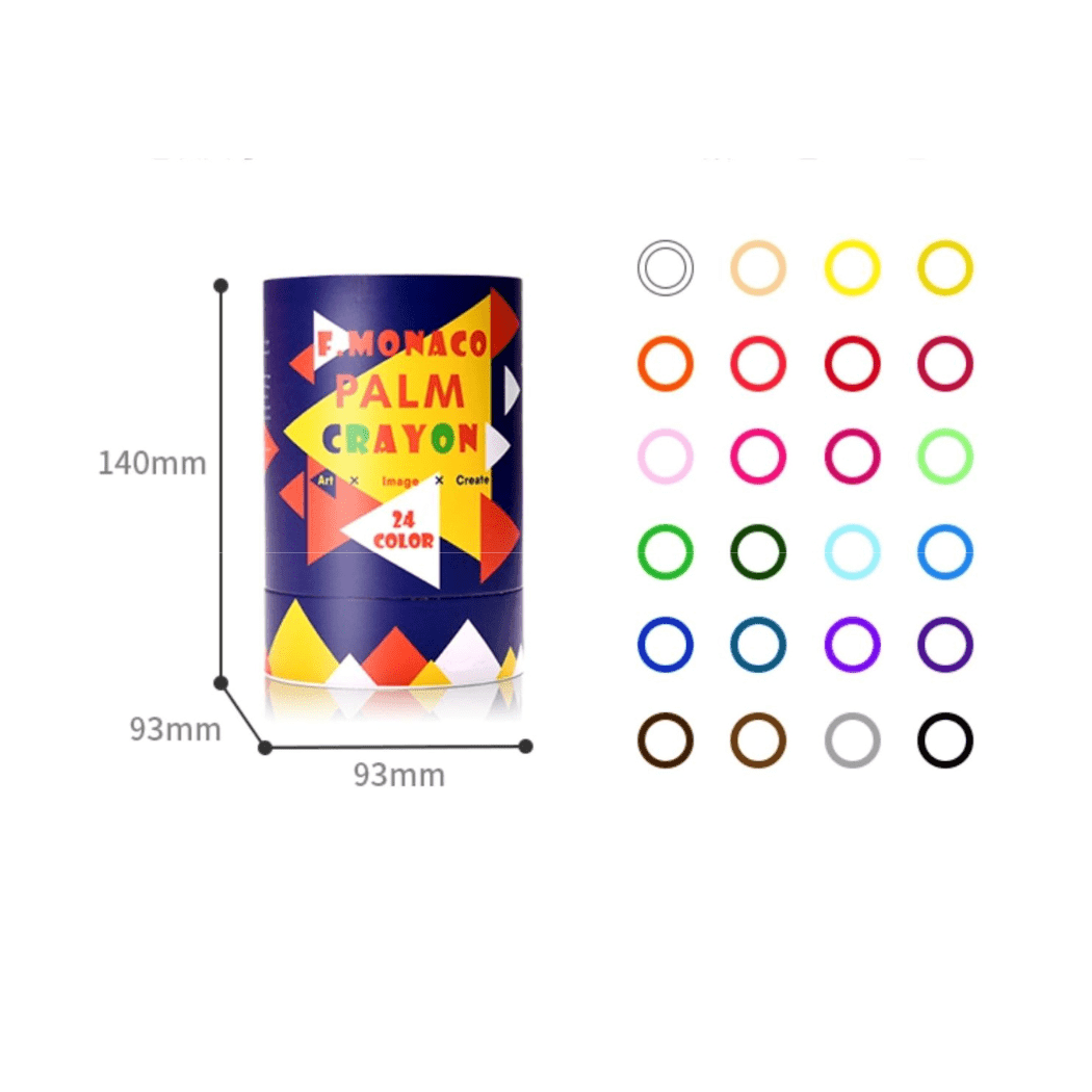 Flower Monaco Palmy Crayons 16 Colours