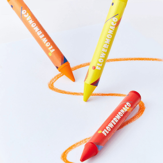 Flower Monaco Palmy Crayons 16 Colours