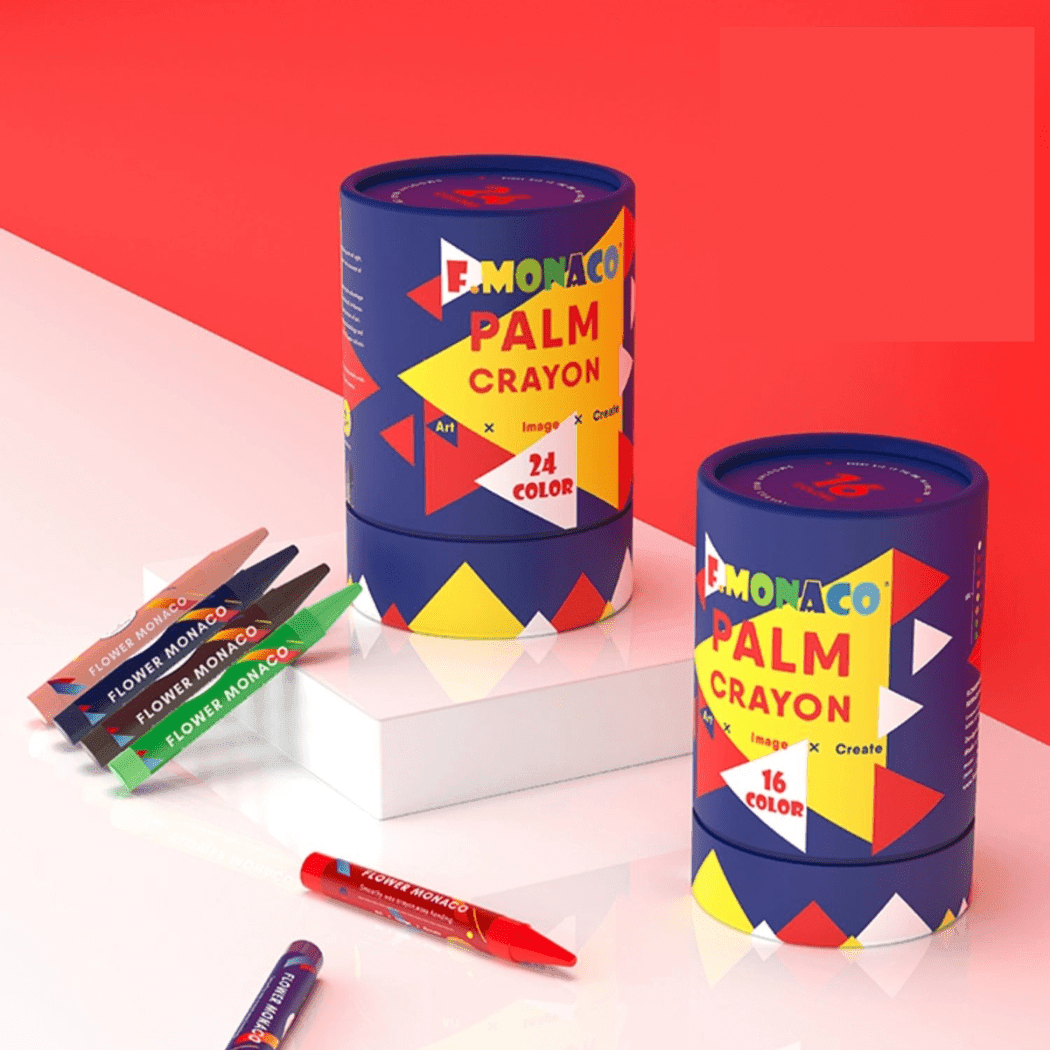 Flower Monaco Palmy Crayons 24 Colour
