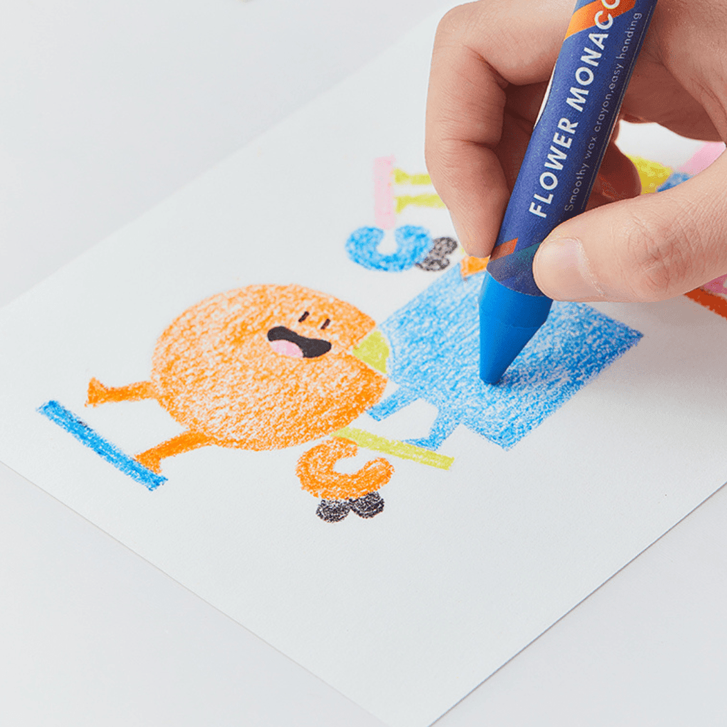 Flower Monaco Palmy Crayons 16 Colours