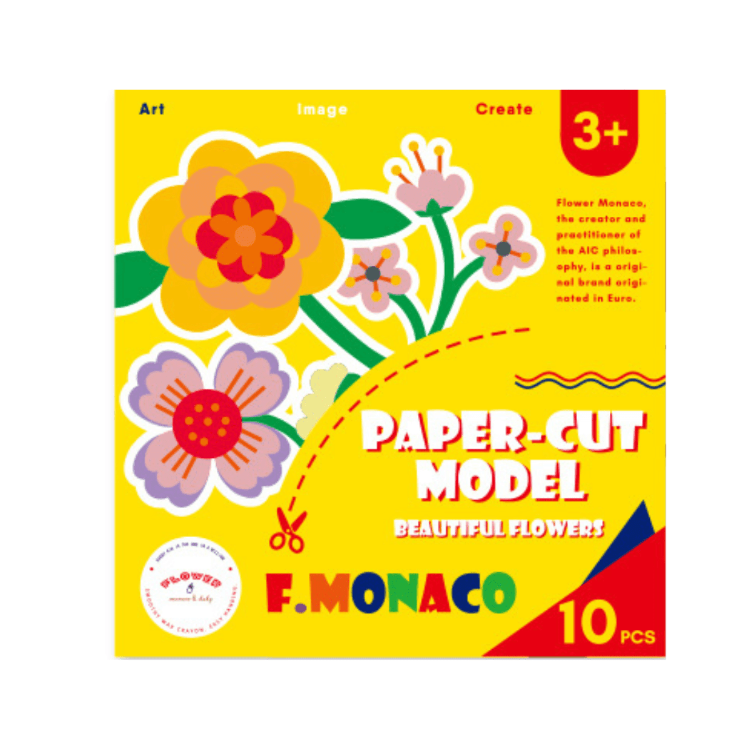 Flower Monaco Paper Cut Model