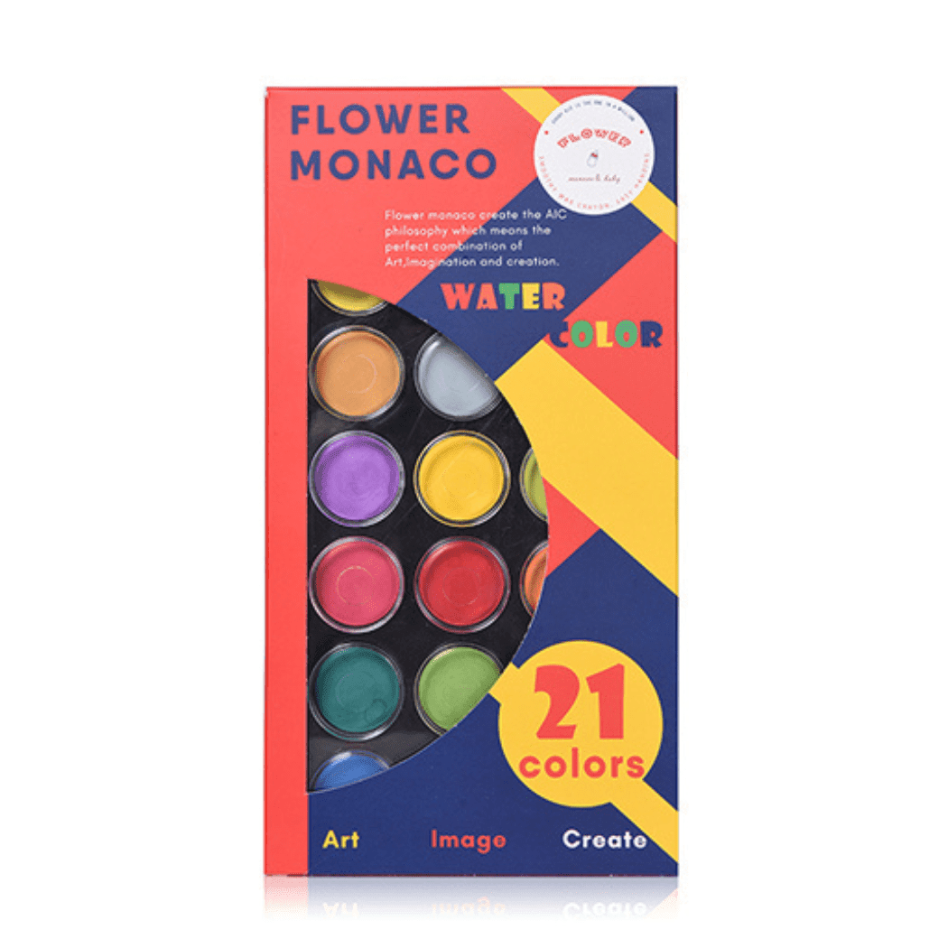 Flower Monaco Water Color 12 Colors