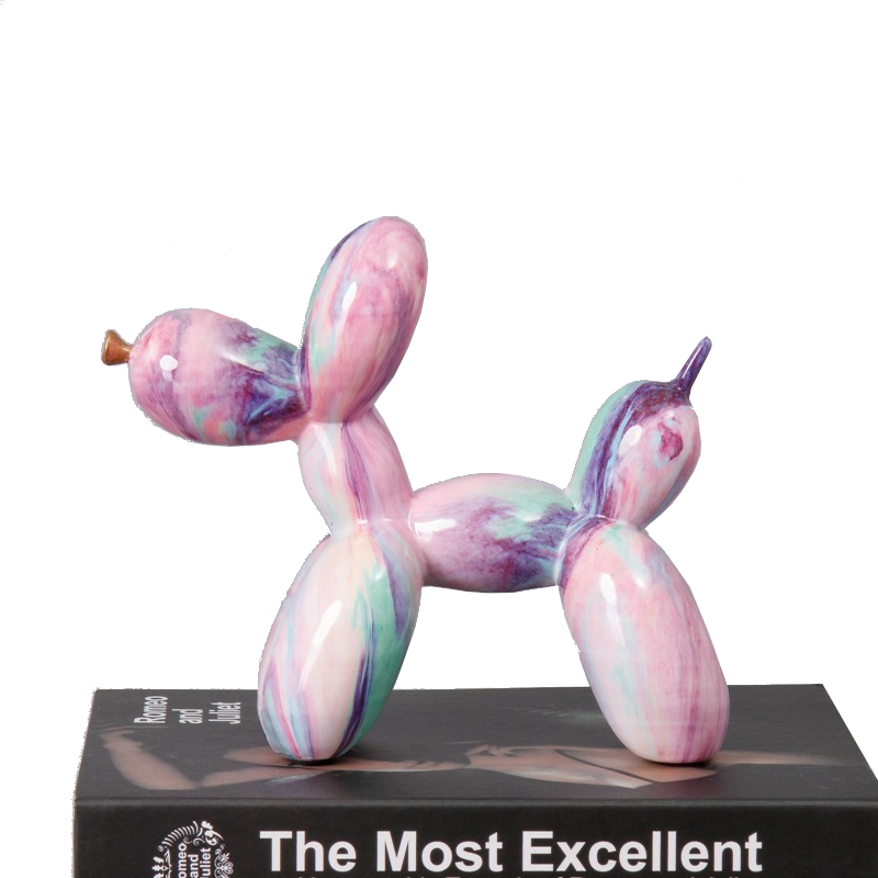 Fluid Balloon Dog Resin Ornaments Creative Living Room Home Artifact Desktop Decoration