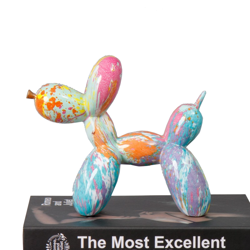 Fluid Balloon Dog Resin Ornaments Creative Living Room Home Artifact Desktop Decoration