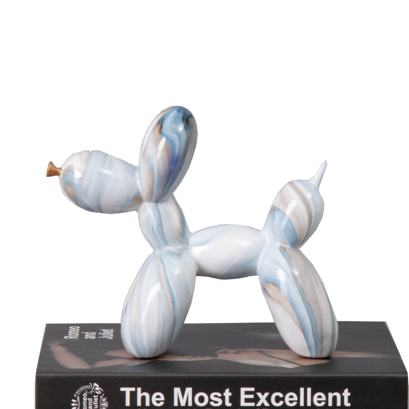 Fluid Balloon Dog Resin Ornaments Creative Living Room Home Artifact Desktop Decoration