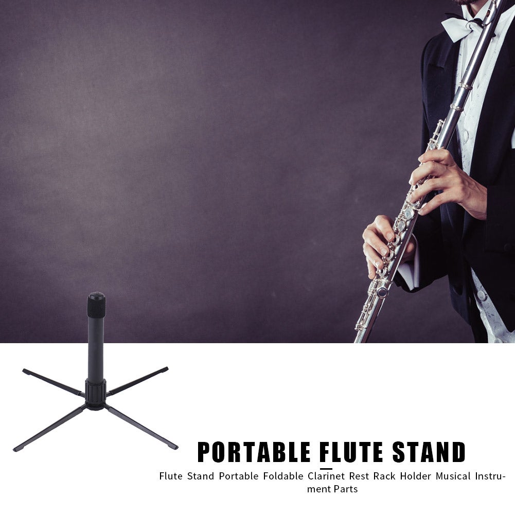 Flute Stand Foldable Clarinet Rest Rack Holder Base Bracket For Convenience Musical Instrument Parts