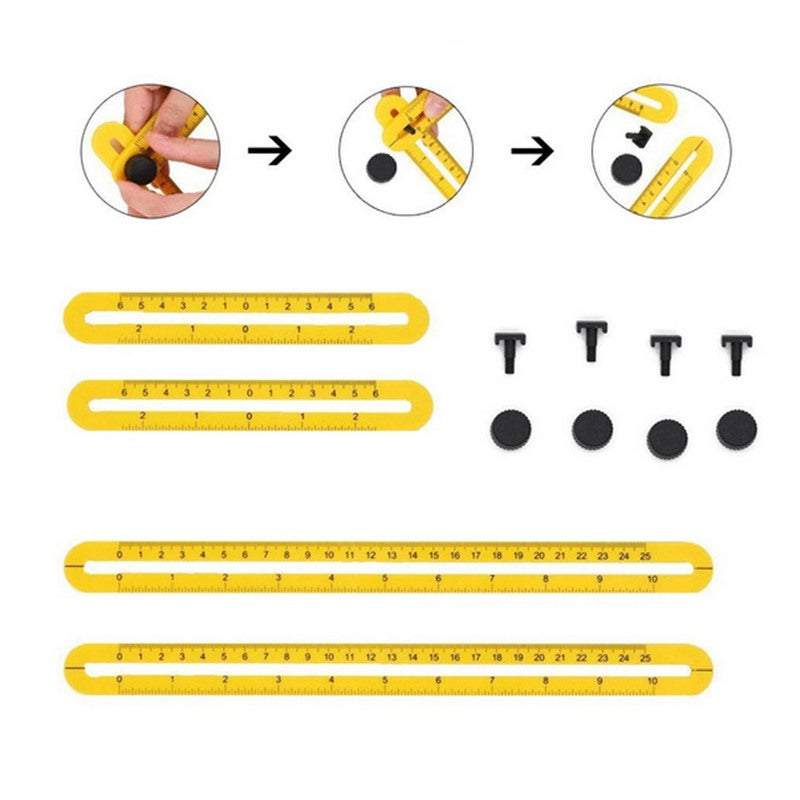 Rulers Foldable Multi Angle Measuring Multifunctional