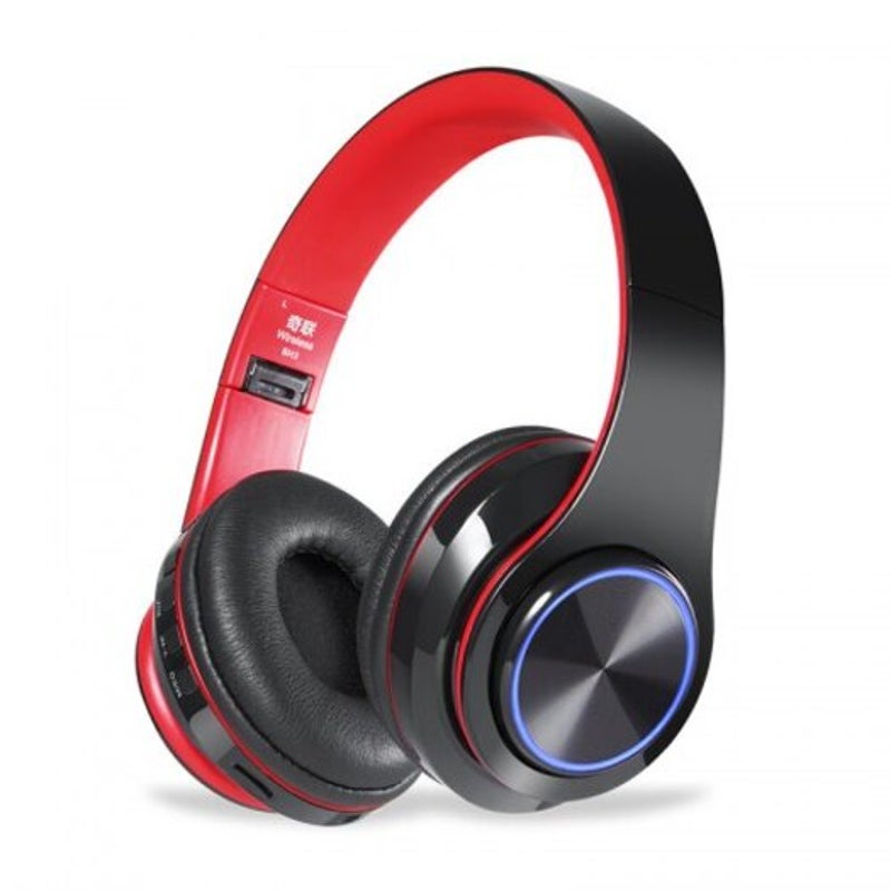 Wireless Bluetooth Headphones Rgb Sports Headset With Mic
