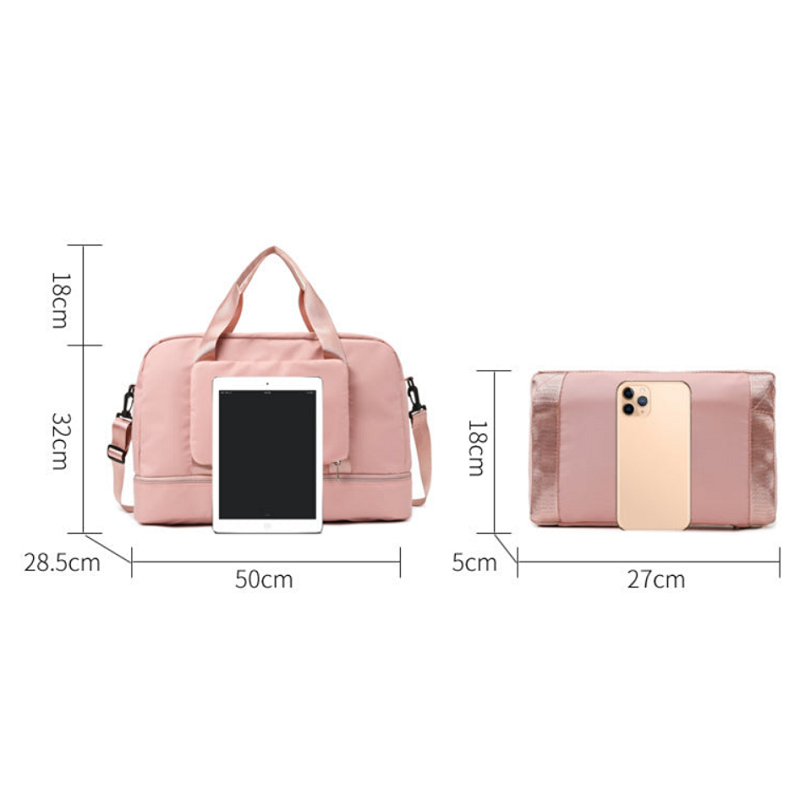 Foldable Travel Duffel Bags Sports Gym Tote Women