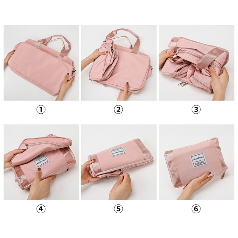 Foldable Travel Duffel Bags Sports Gym Tote Women