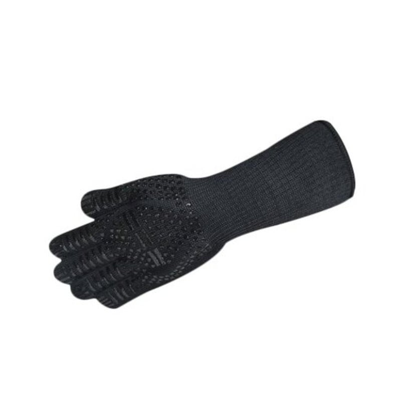 Food Grade Heat Resistant Silicone Kitchen Barbecue Oven Mitt Baking Glove Black