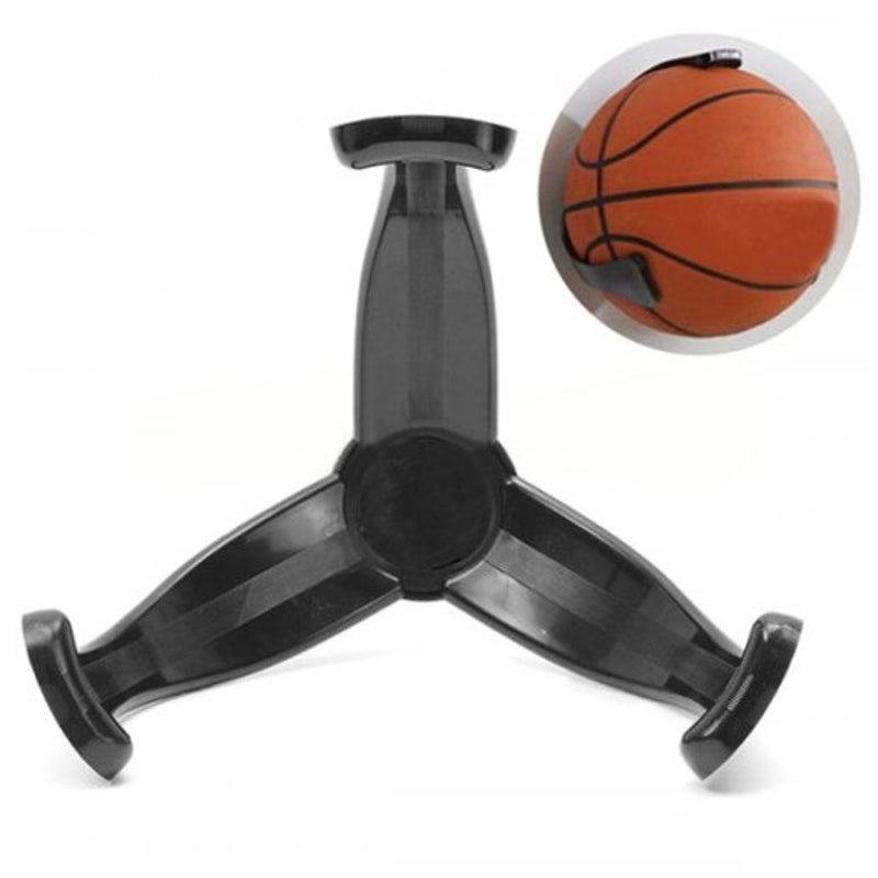 Football Basketball Claw Ball Display Wall Rack Holder Black