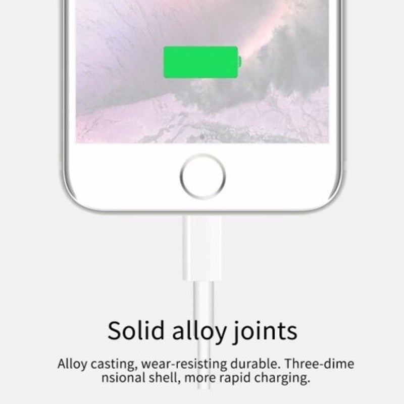 For Apple High Speed Charging Cable Iphone5 / Iphone6 Iphone7 Iphone8 Ipad White