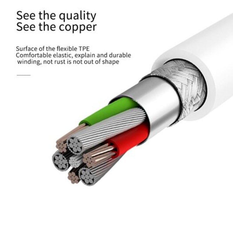 For Apple High Speed Charging Cable Iphone5 / Iphone6 Iphone7 Iphone8 Ipad White