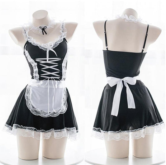 French Maid Dress Costume Women