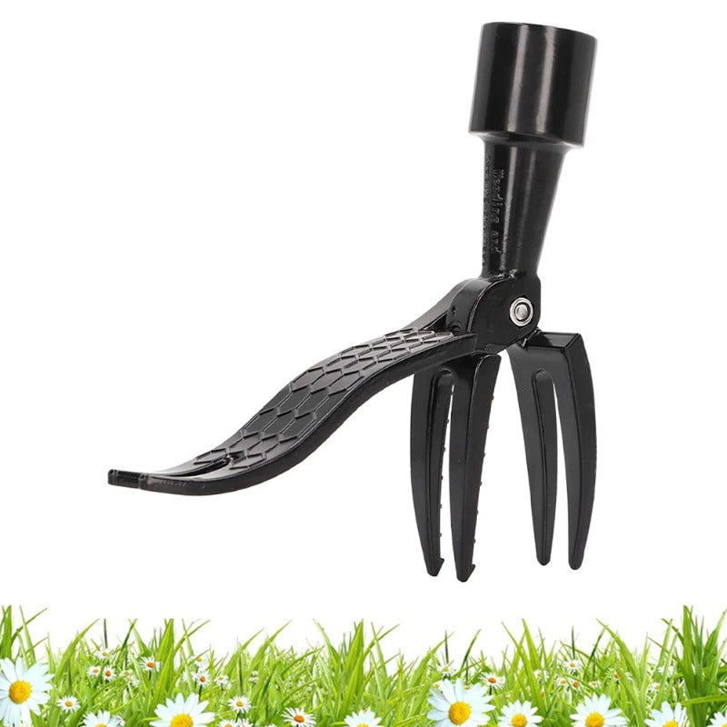 Weed Puller Tool 4 Claws Manual Weeder Root Remover Steel Outdoor Gardening Lawn Maintenance Equipment