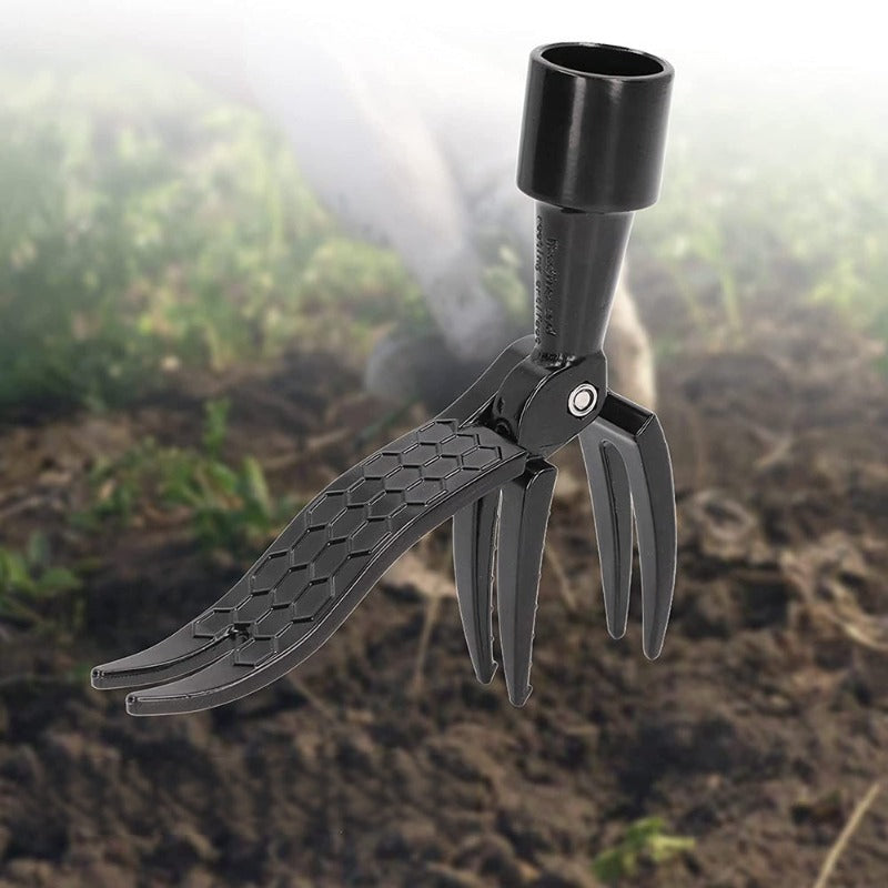 Weed Puller Tool 4 Claws Manual Weeder Root Remover Steel Outdoor Gardening Lawn Maintenance Equipment