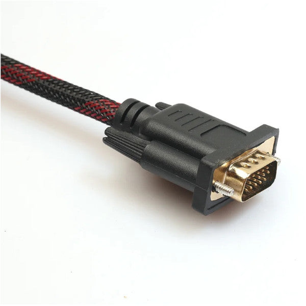 Full Hd 1080P Hdmi Male To 15 Pin Vga Connector Adapter Converter Cable For Hdtv Hddb15 1.5M