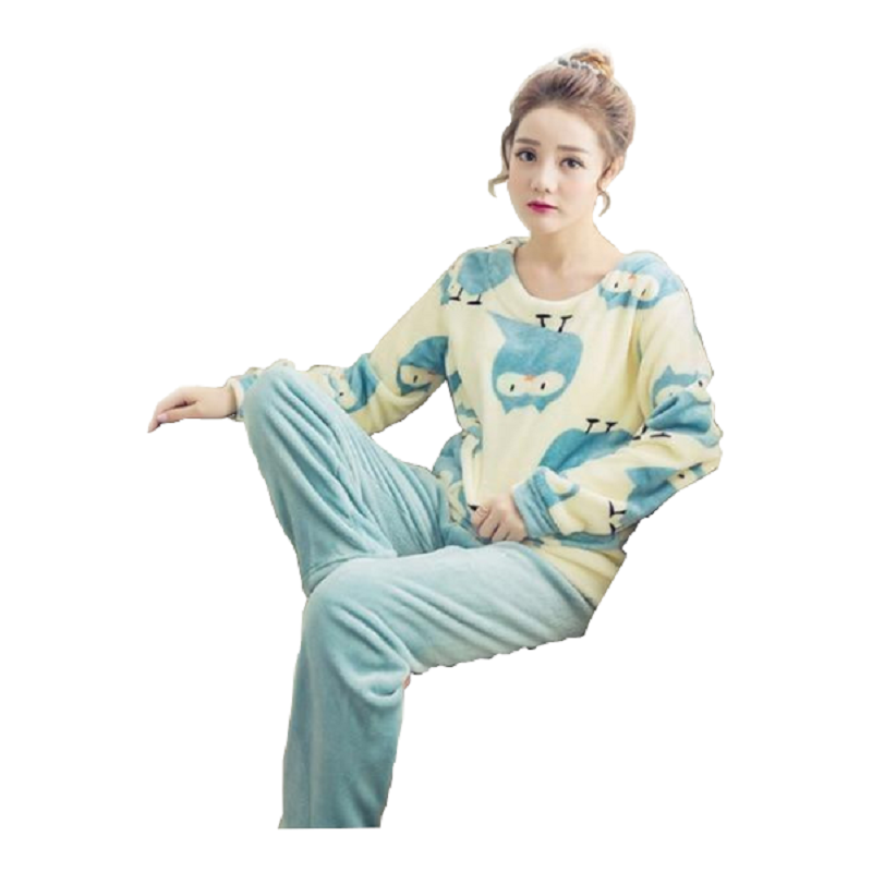 1 Sets of Hod Health & Home Fuzzy Flannel Pajama Sets