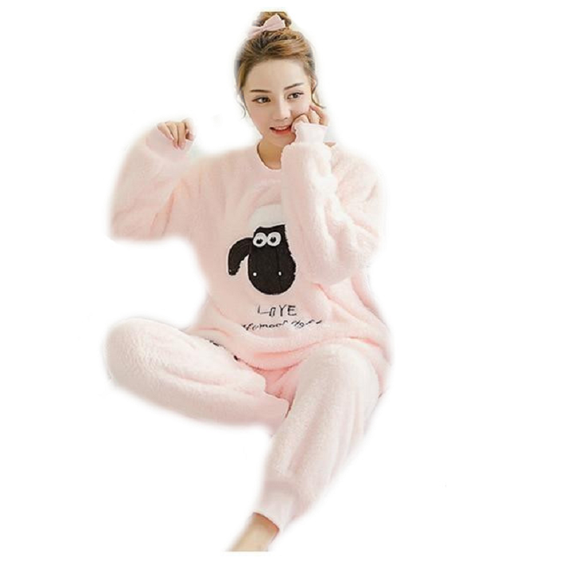 1 Sets of Hod Health & Home Fuzzy Flannel Pajama Sets