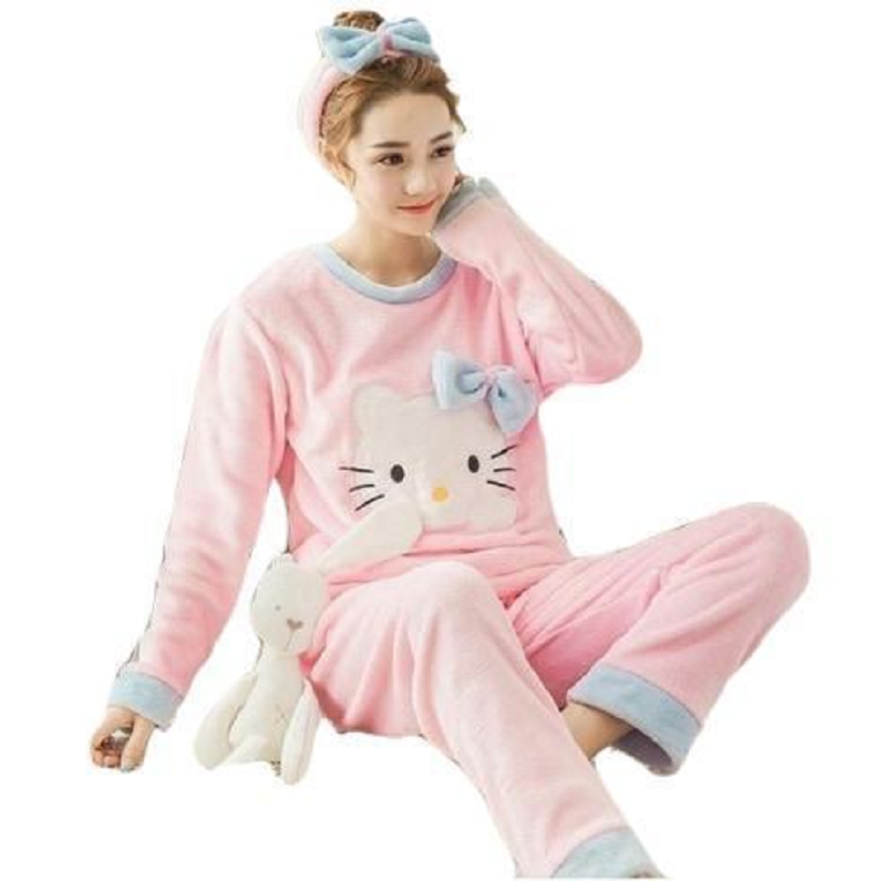 1 Sets of Hod Health & Home Fuzzy Flannel Pajama Sets