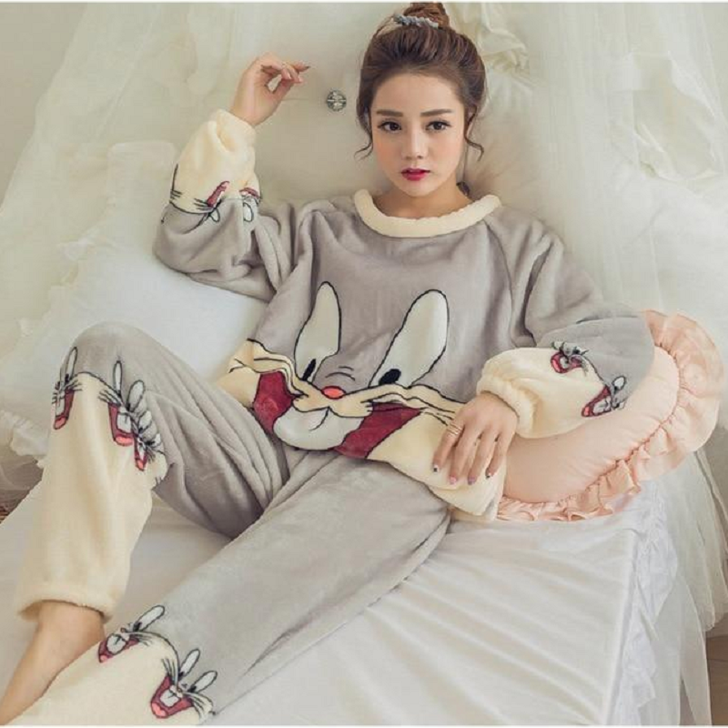 1 Sets of Hod Health & Home Fuzzy Flannel Pajama Sets