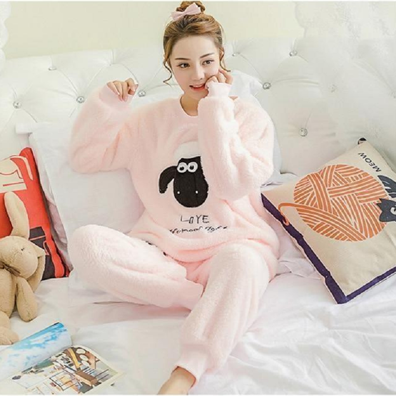 1 Sets of Hod Health & Home Fuzzy Flannel Pajama Sets