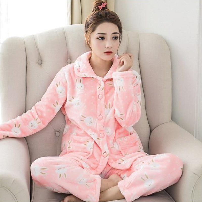 1 Sets of Hod Health & Home Fuzzy Flannel Pajama Sets