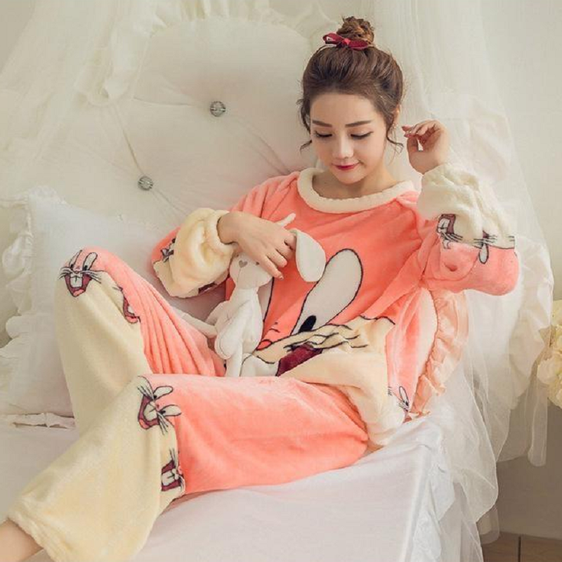 1 Sets of Hod Health & Home Fuzzy Flannel Pajama Sets