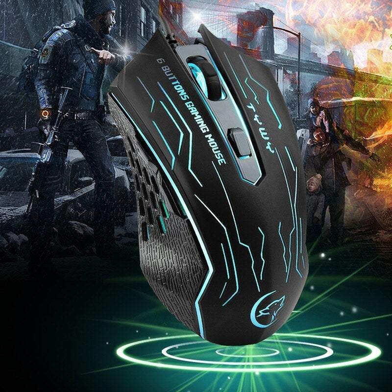 Computer Mouses G820 Wired Gaming 7 Backlights 6 Buttons Smart With Dpi Colour Breathing Led Lights