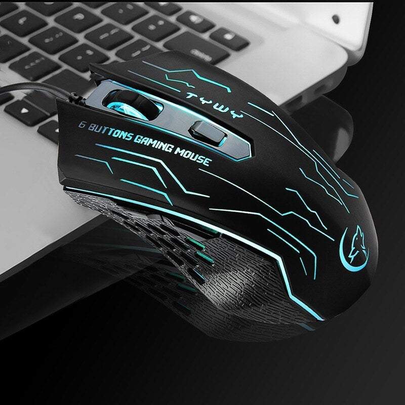 Computer Mouses G820 Wired Gaming 7 Backlights 6 Buttons Smart With Dpi Colour Breathing Led Lights