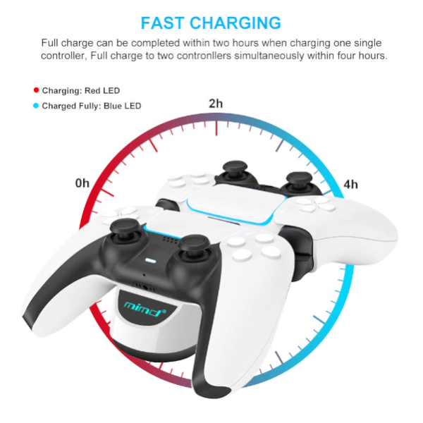 Game Controllers Charging Station Ps5 Dual Sense Usb Base Suitable For Playstation Accessories Can Be Charged To Two Wir