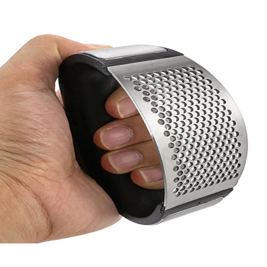 Garlic Ginger Press Rocker Stainless Steel Crusher Chopper Mincer Squeezer