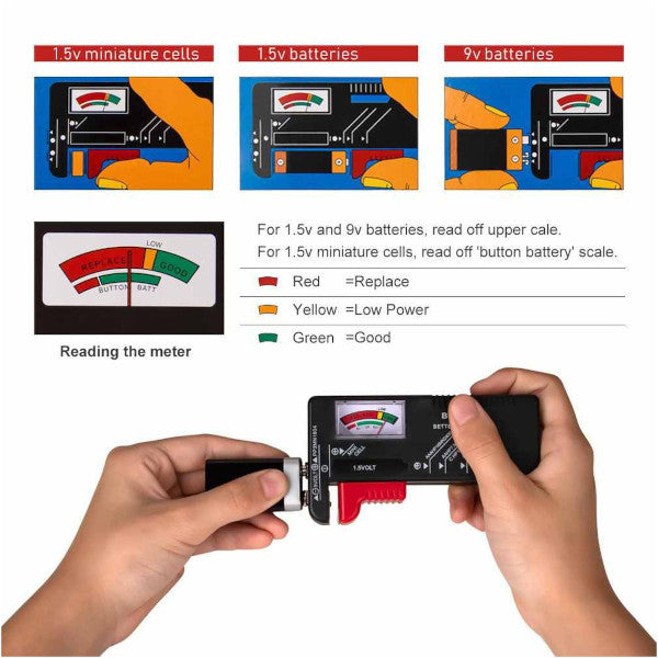 Bt168 Battery Lcd Display 9V 1.5V Aa Aaa Cell Capacity Detector Volt Tester